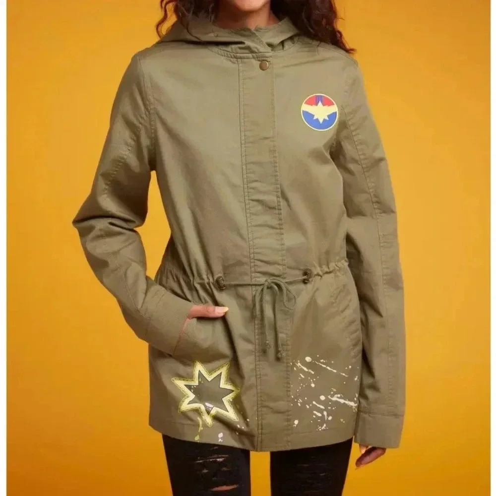 Her Universe Marvel Ms. Marvel Patch Anorak Jacket
